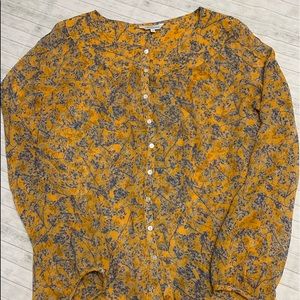 Women's M, Sundance Silk Katanga Lion Blouse